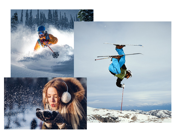 Group of skiers and snowboarders enjoying the slopes at Mt. Buller