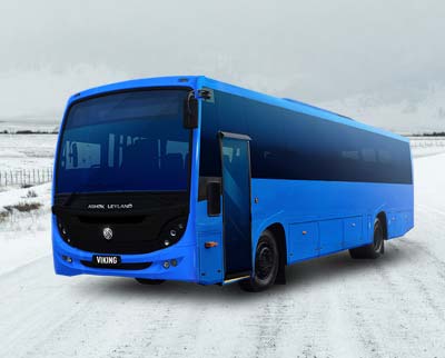 Comfortable tour bus transporting visitors from Melbourne to Mt Buller.